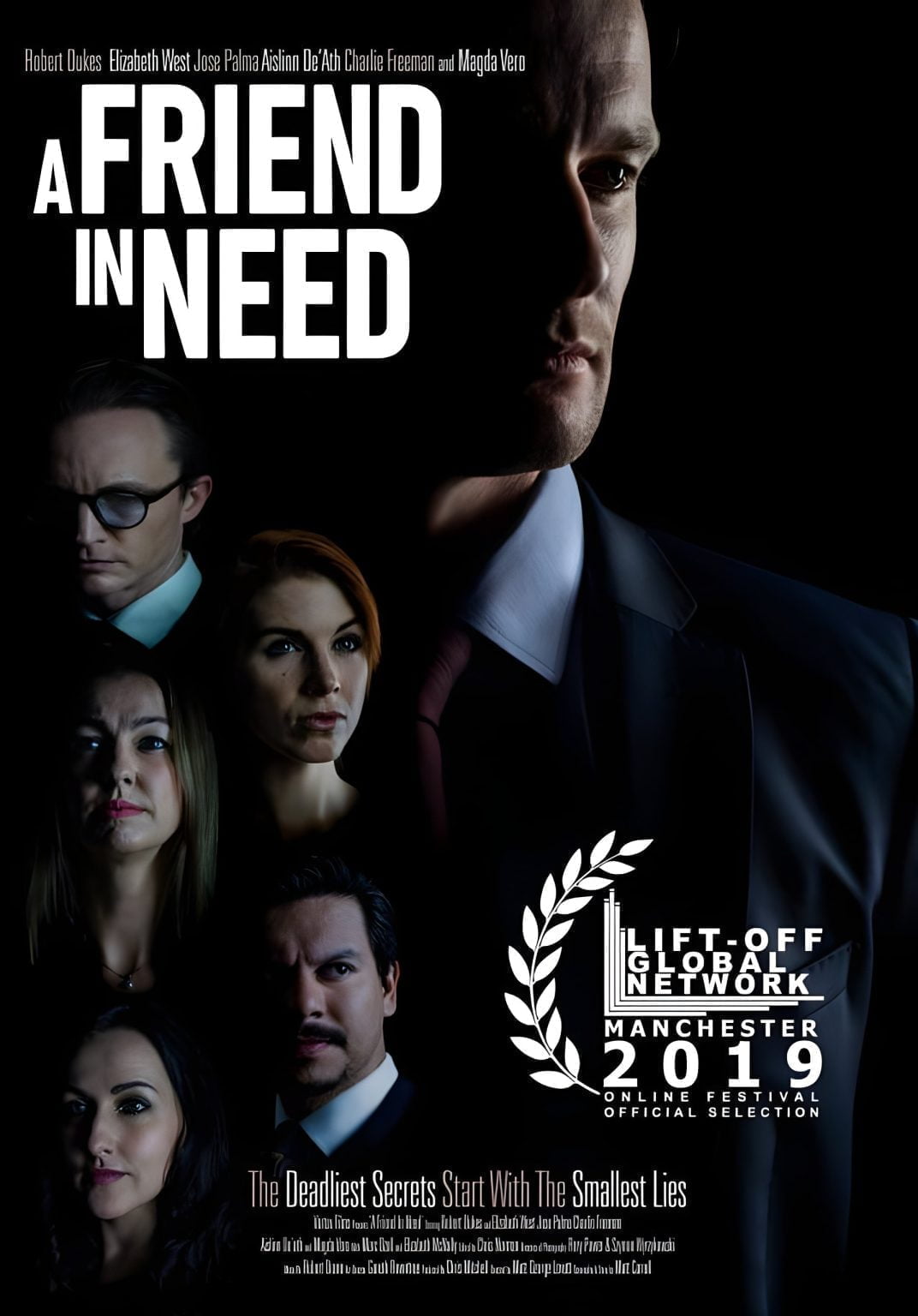 The poster of short thriller film A Friend in Need
