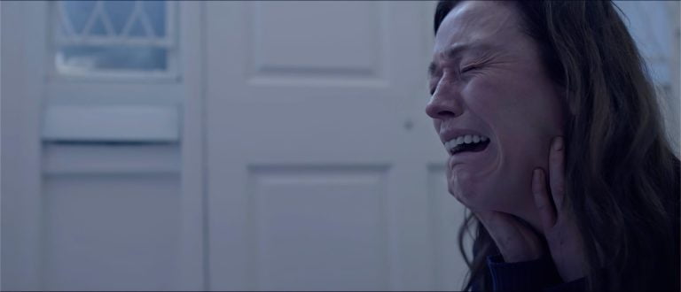 A woman crying, from short film Sad Pretty Pictures