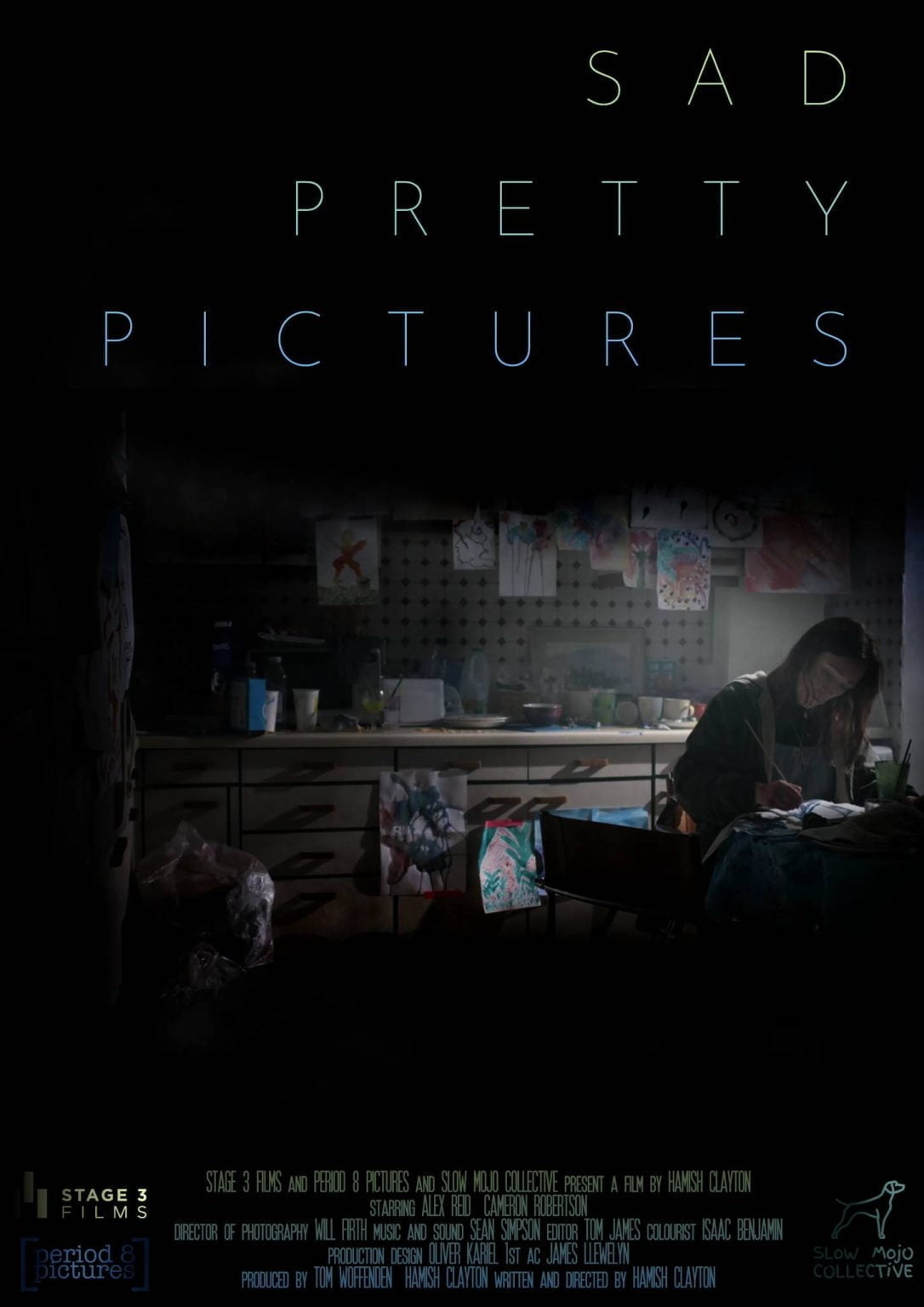 The poster of short thriller film Sad Pretty Pictures