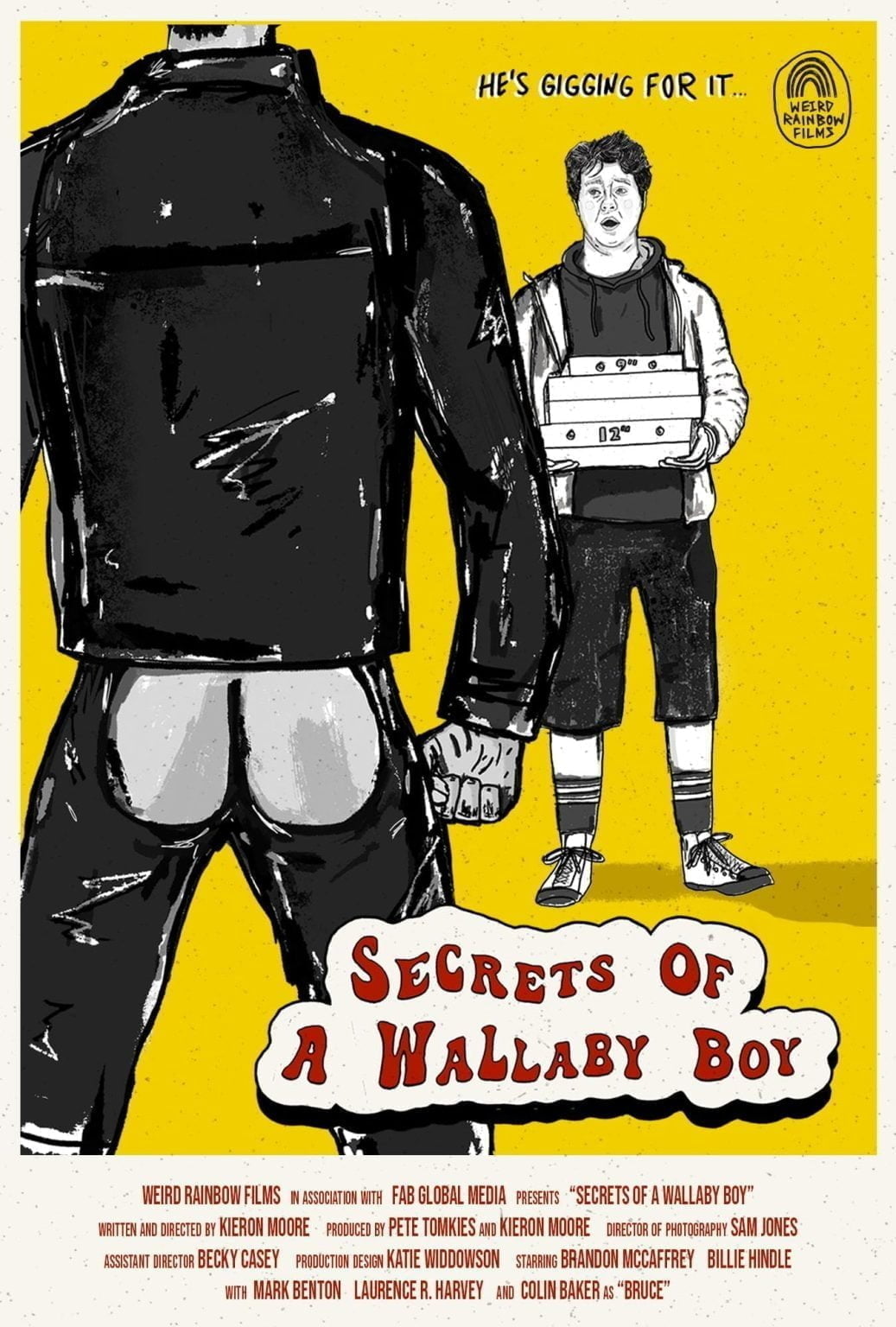 The poster of British comedy feature film Secrets of a Wallaby Boy